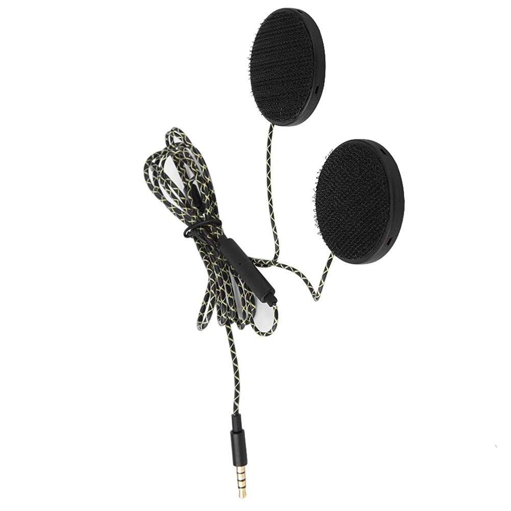 무료 통화 헬멧 헤드셋, MP3 컴퓨터 장비용, TPE 블랙 케이블 길이 1.2m 직경 3.5mm, 1pc