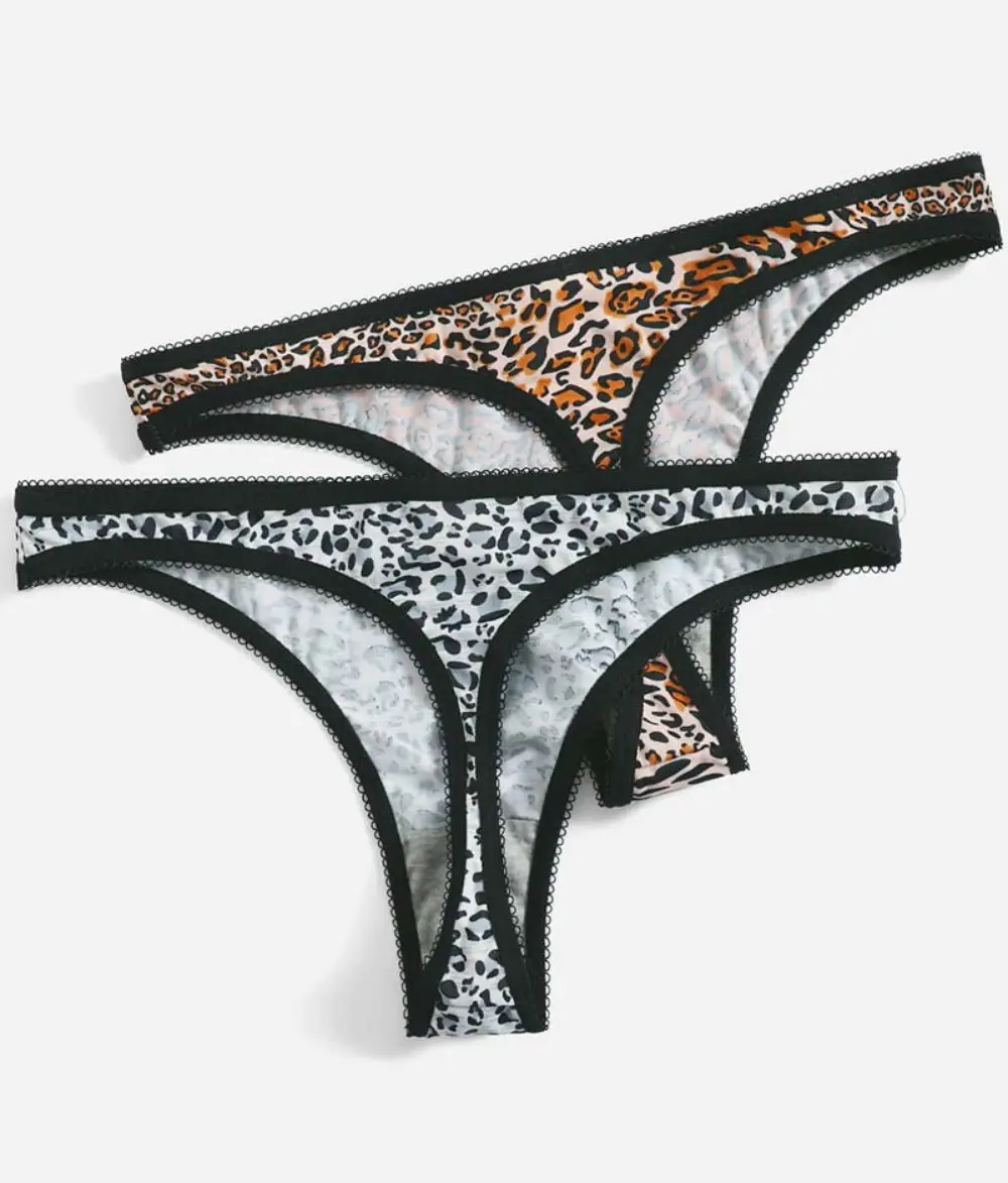 PassionLAB New Leopard Print Women's Sexy Crotch Breathable Panties