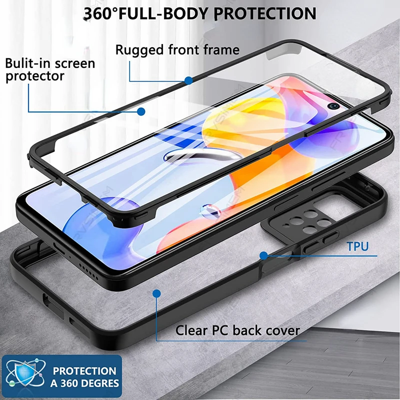 360 Custodie protettive anteriori posteriori complete per