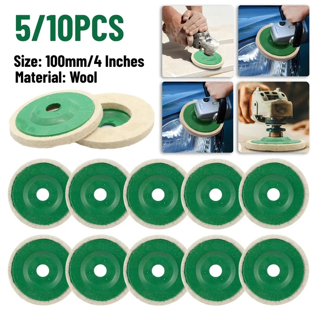 4Inch Wool Polishing Wheel Buffing Pads Angle Grinder Wheel Felt Polishing  Pad Disc For Metal Marble Glass Ceramics - AliExpress