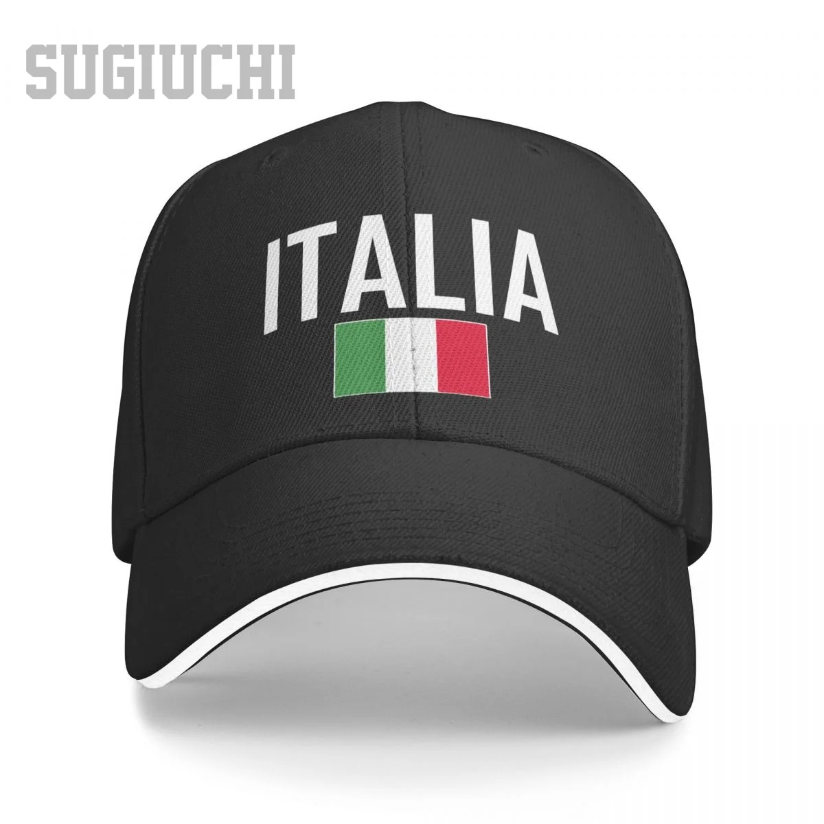 

Unisex Sandwich Italy Flag And Font Baseball Cap Men Women Hip Hop Caps Snapback Golf Hat Fishing