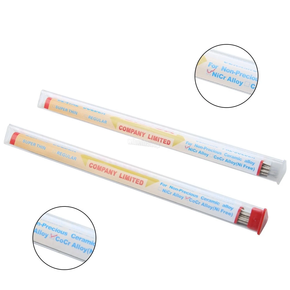 

Dental Lab Product High Temperature Welding Rod NiCr Alloy /CoCr For PFM Soldering For 31g NiCr Alloy