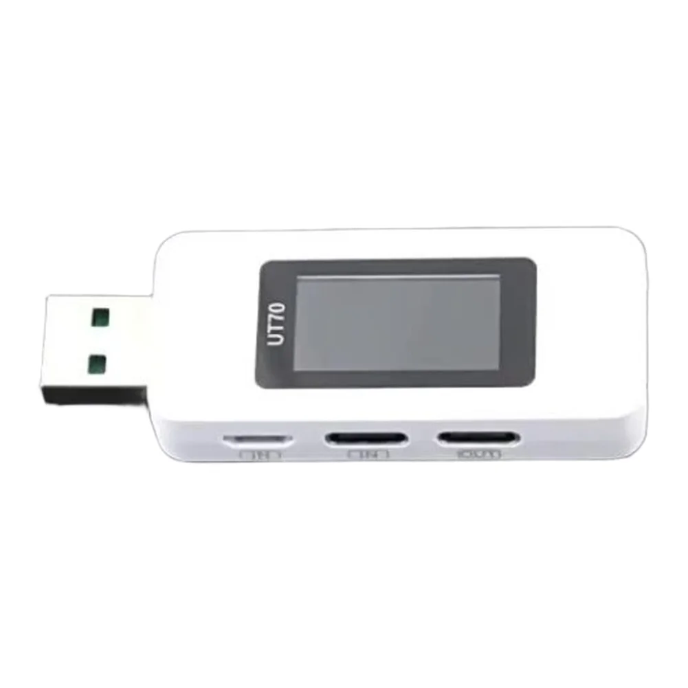 UT70 USB 테스터 디지털 전압계 전류계 용량 측정 파형 디스플레이 충전 전력 감지 장비