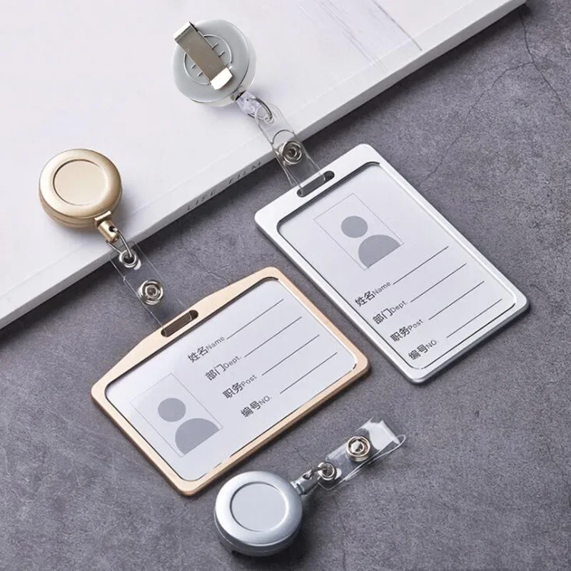 

Student Id Card Holder Nurse retractable key Badge Reel Pass Cover Badge Holder Id Badge Case Office School Accessories