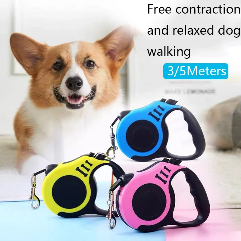 New Leash For Big Dog Retractable Leash 5 Meters Hands Free Small Dog Leash Double Strap For Dogs GXQ12_voghion.com
