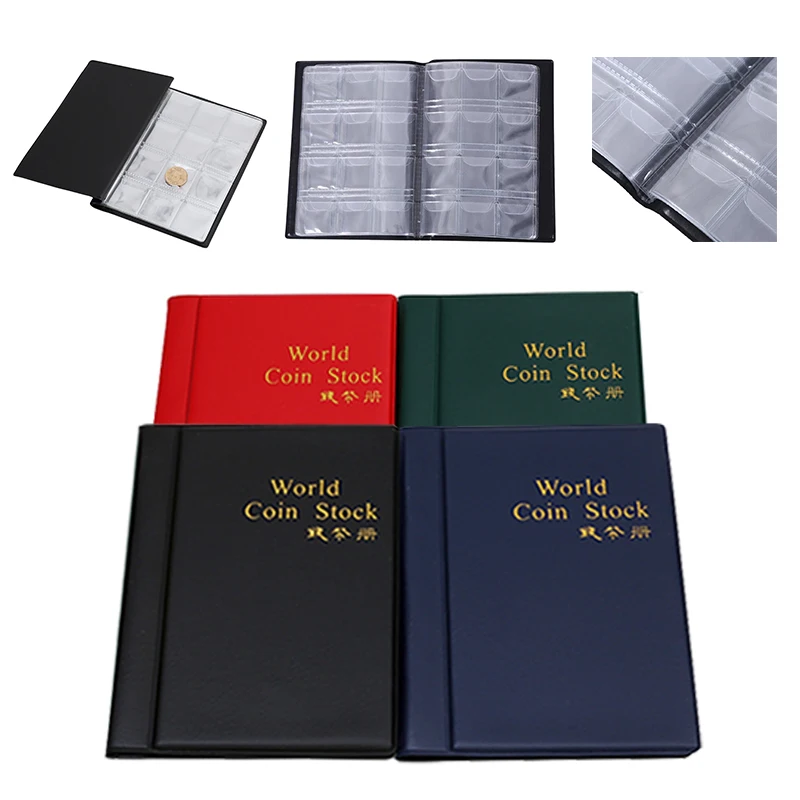 120 Pockets Collecting Money Organizer Coins Collection Album Book For Collector Coin Holder Albums Mini Penny Coin Storage Bag