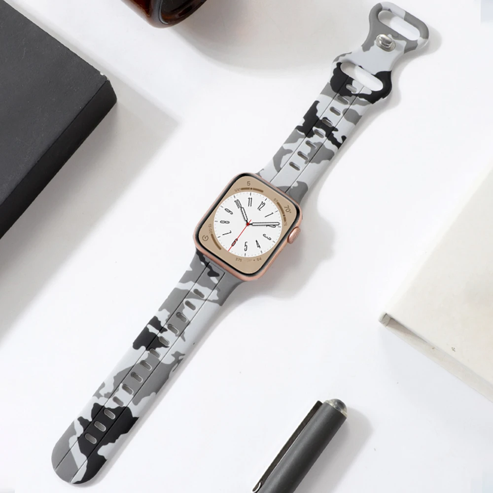 Camouflage Silicone Watch Strap Bracelet