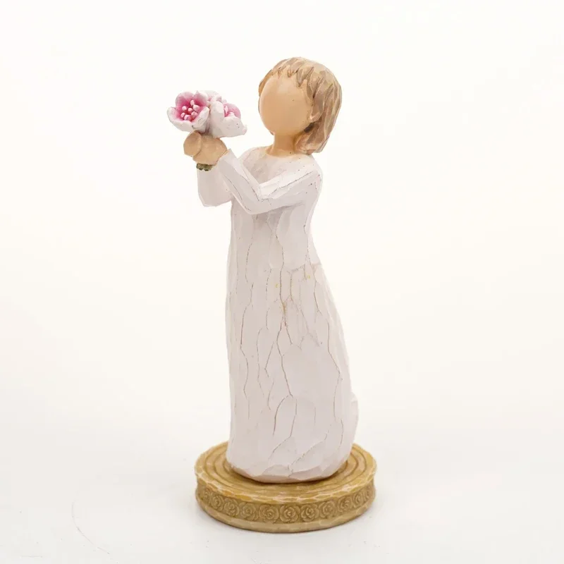 Resin Sculptural Decorations Base Christmas Wedding Bible Anniversary Gift Family Desktop Gift