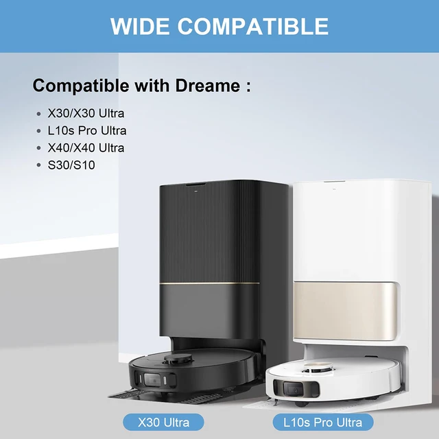 4 Filtri HEPA Di Ricambio Per Robot Dreame - Compatibili Con L10s Pro, X30/X40 Ultra, L40 Ultra, Con Spazzola - Foto 4