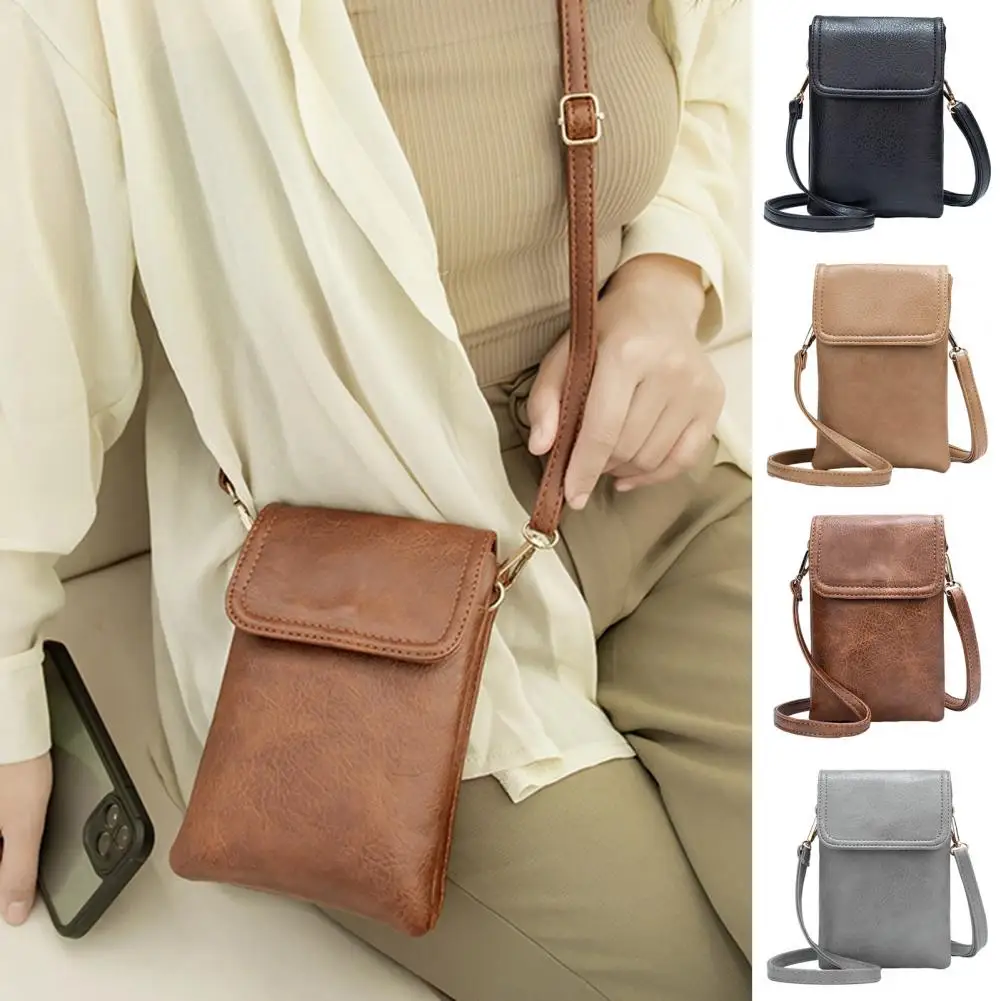 

Women Crossbody Bag Capacity Crossbody Bag with Adjustable Strap Lightweight Stylish Storage for Phone Faux Leather Crossbody