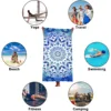 Microfiber Blanket Quick Drying Beach Towels Oversized Printing Towel Super Absorbent Pool Towel Blanket Boho Absorbent Towel 4