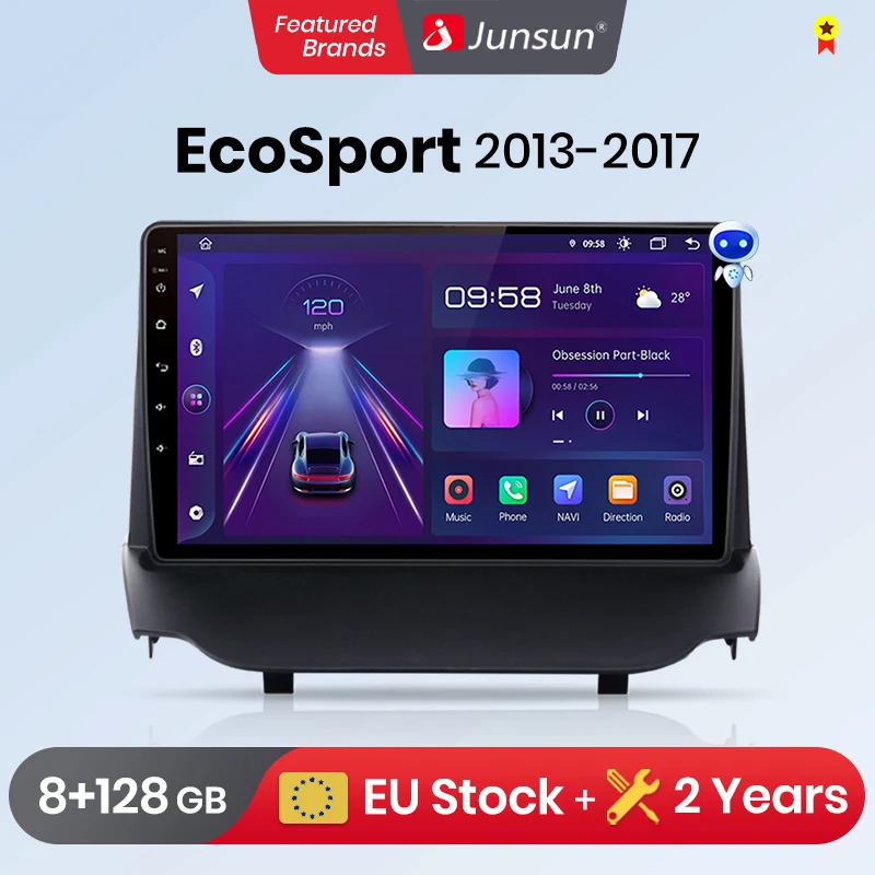 Автомагнитола Junsun V1pro 2 din Android для Ford EcoSport 2013-2017 Carplay 4G GPS | Автомобили и мотоциклы