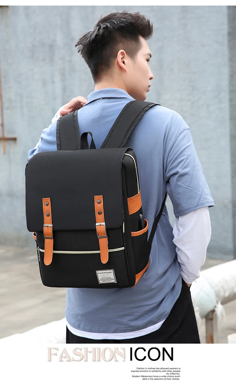 Travel Men 15 inch Laptop Backpack vacuum compression Backpack Business Large Capacity school Backpack expand outdoor backpack