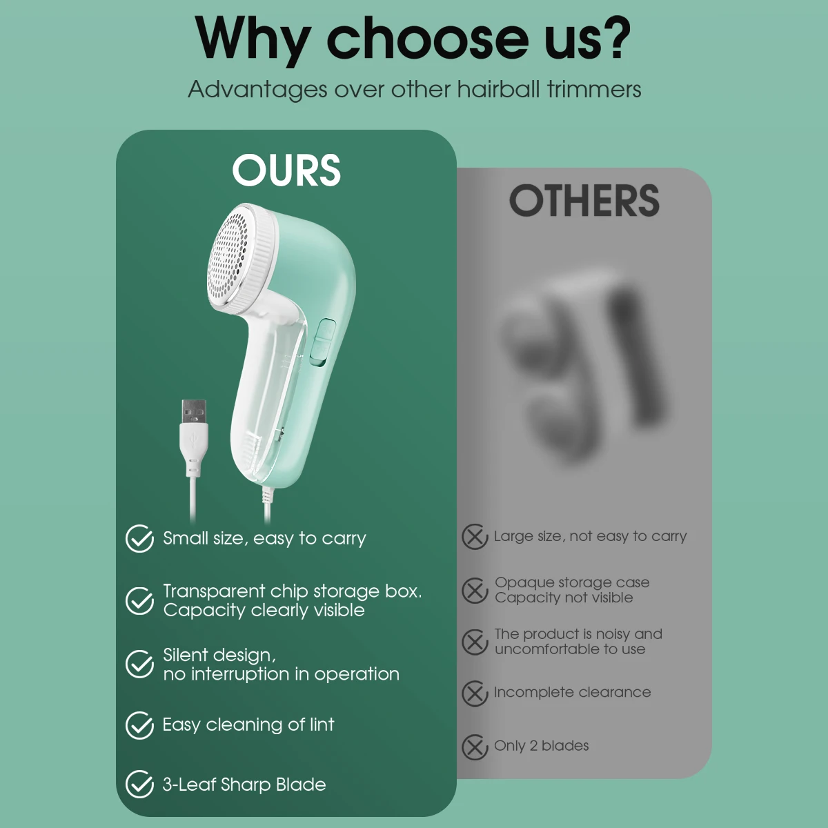 USB Electric Household Clothes Shaver Fabric Lint Remover Fuzz Electric Fluff Portable Brush blade Lint Remover Trimmer 5