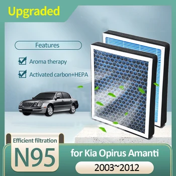 Filtro Aria a Carbone Attivo per Kia Opirus Kia Amanti 2003 2004 2005 2006 2007 2008 2009 2010 2011 2012 Auto Aria Condizionata Auto