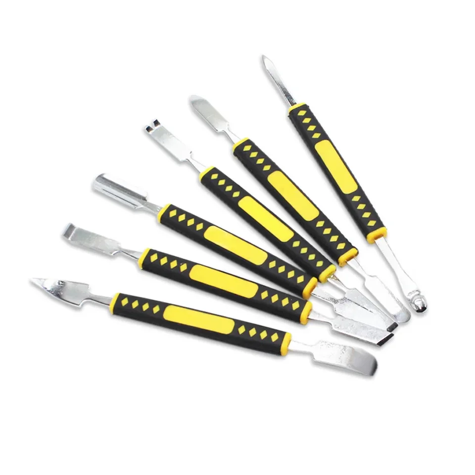 Kit di 6 pezzi in metallo per aprire e aprire lo strumento di riparazione per tablet e computer piccolo spudger in metallo eccellente per l'apertura Spudger Pry Tool