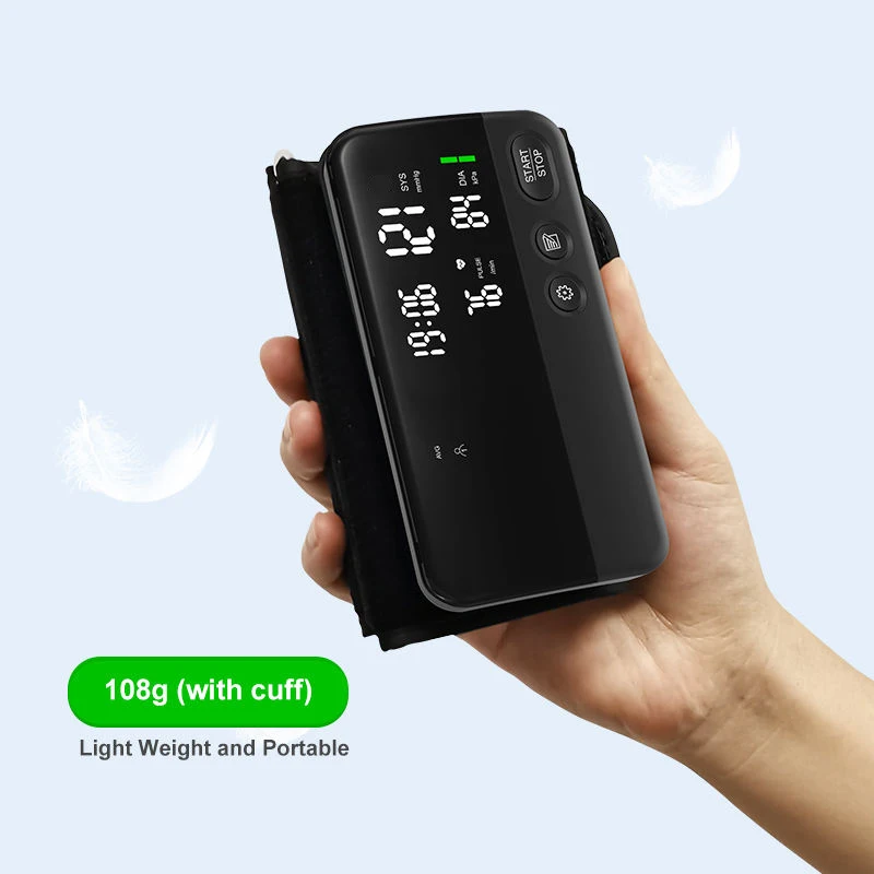 Yongrow Rechargeable Portable Digital Upper Arm Blood Pressure Monitor Sphygnomanometer Black cuff