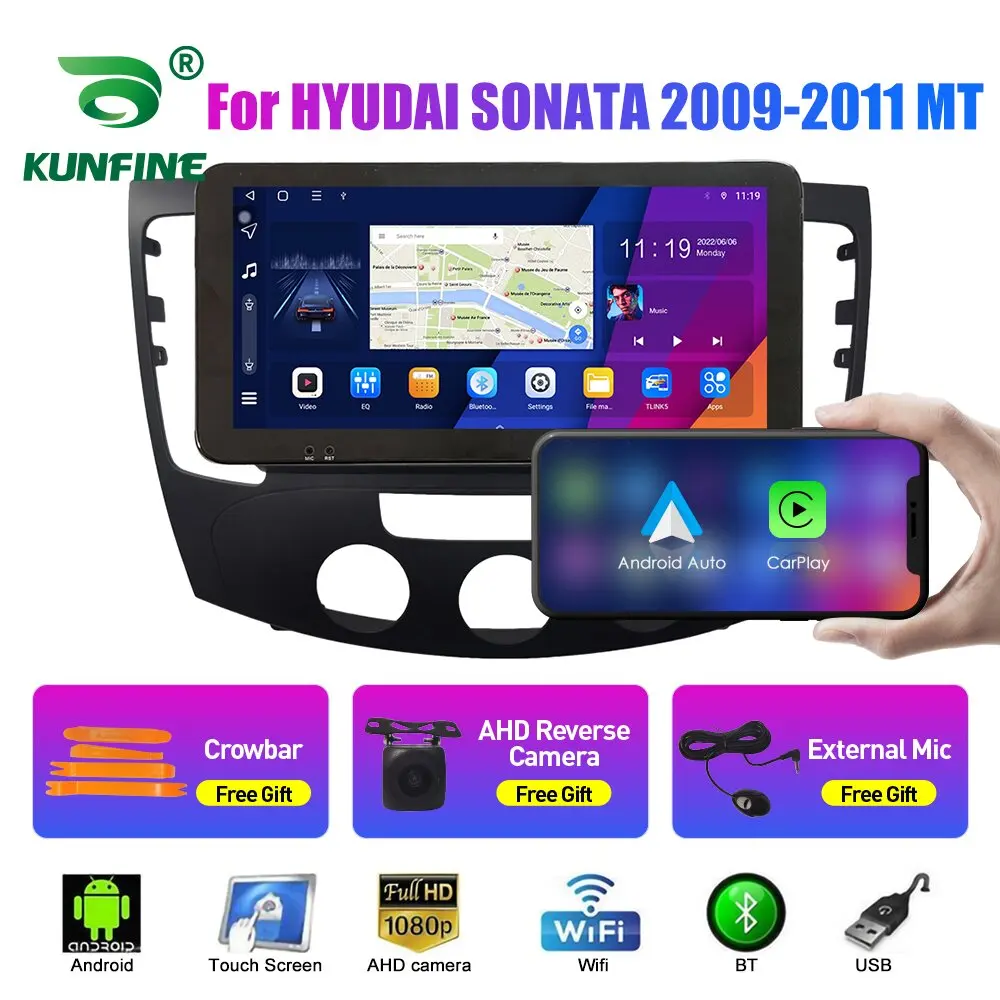 

10.33 Inch Car Radio For Hyundai SONATA 09-11 2Din Android Octa Core Car Stereo DVD GPS Navigation Player QLED Screen Carplay