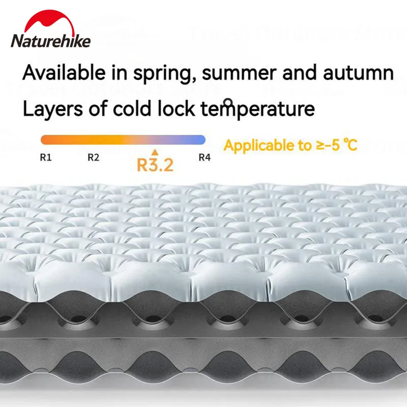 Naturehike R3.2 Camping Air Mat Sleeping Mat 8cm Thickness Warm Outdoor Hiking Sleep Pad Ultralight Inflatable Tourist Mattress inflatable air bed camping mattress inflatable camping mattress