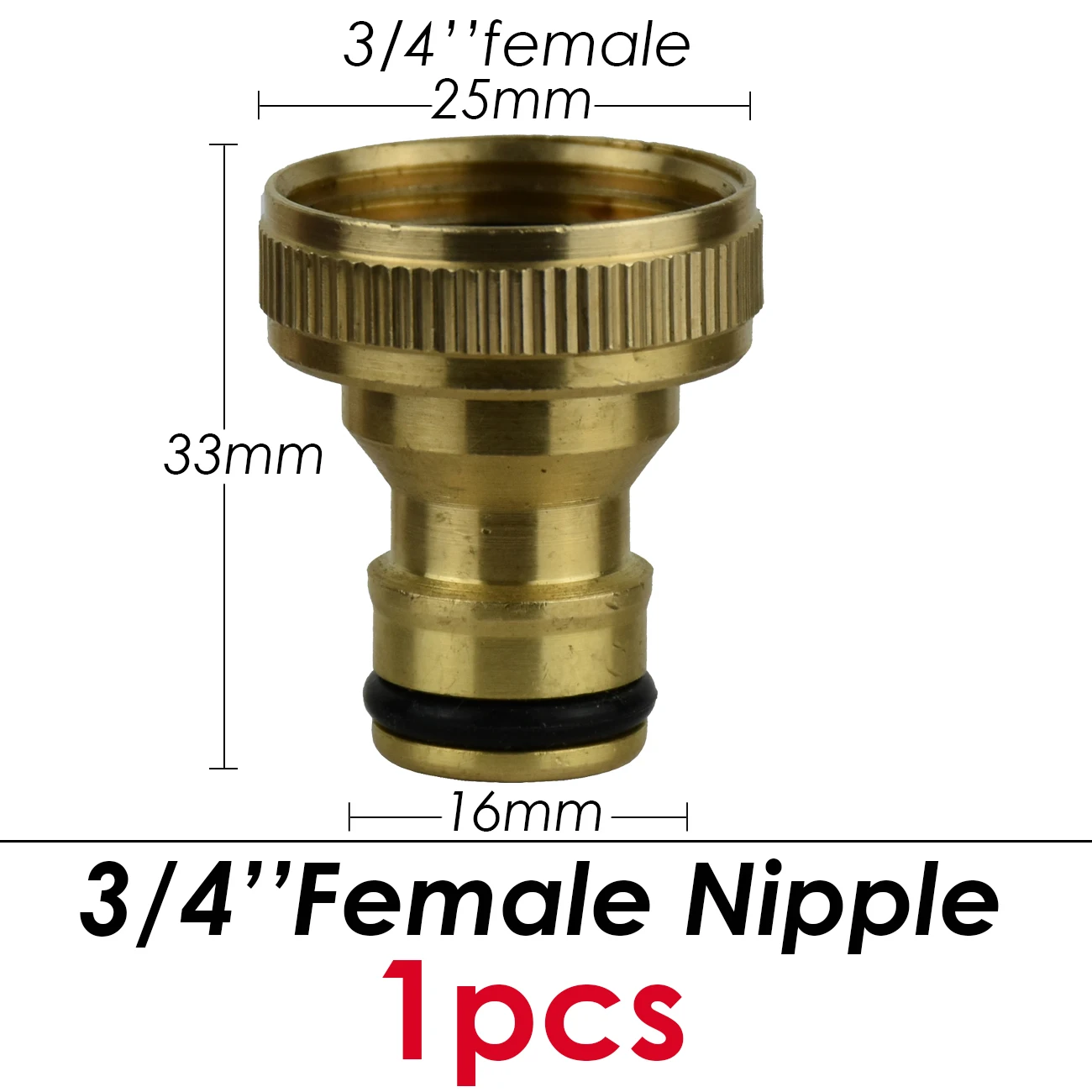 Description Picture 6 of itemBrass Tap Quick Connector 1/2'' 3/4'' 1'' Copper Hose Coupling 16mm 20mm Adapter Garden Tubing Repair Watering Gun Fittings Tool