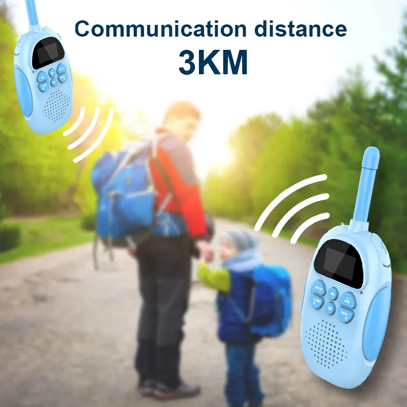 Dětské walkie-talkie, bezdrátový 3KM volat, USB nabíjení pro outdoorové parent-child interaktivní hraček