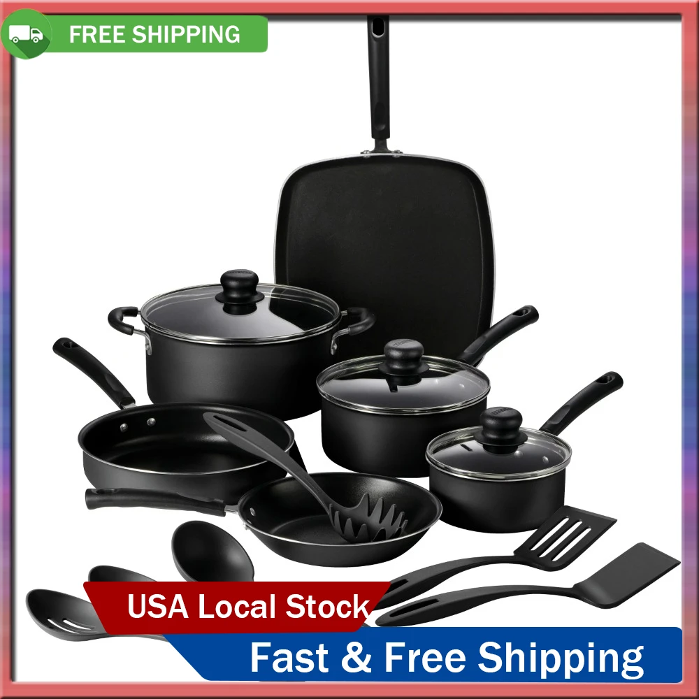 Tramontina 15 Pc Cookware Set - Silver Aluminum Nonstick - AliExpress