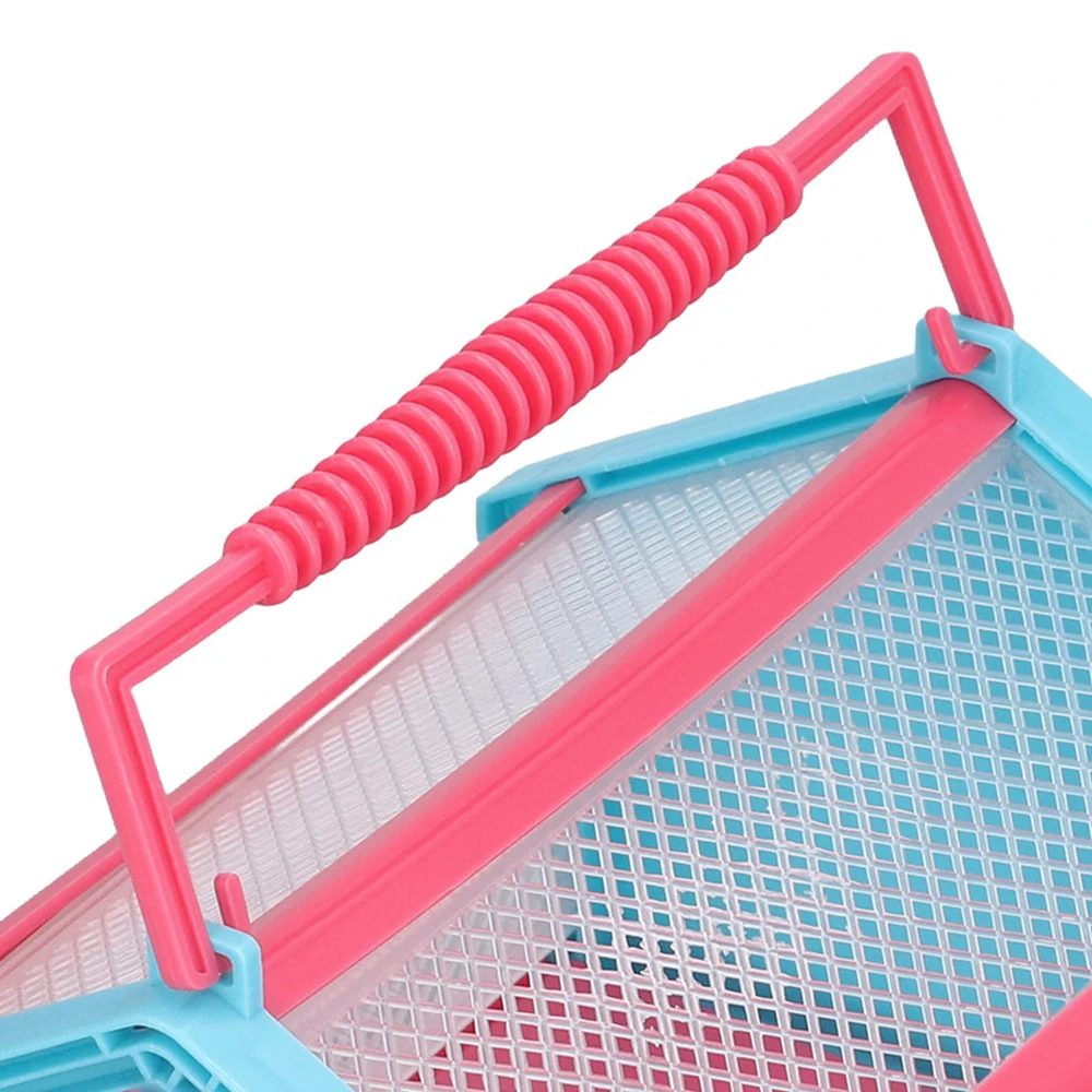 Tragbarer Griff, atmungsaktiver Schmetterlingskäfig, zusammenklappbarer Insektenbeobachter, Lebewesenkasten, Seidenraupe, DIY, Insektenbeobachtung im Freien – Detail 11