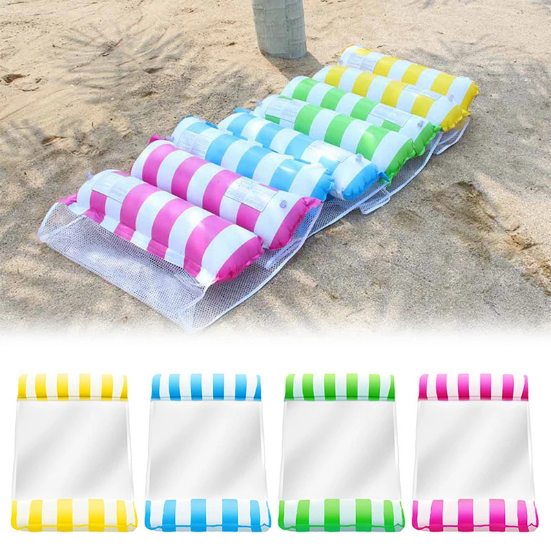 FoldableFloatingWaterHammockFloatLoungerInflatablePoolmat
