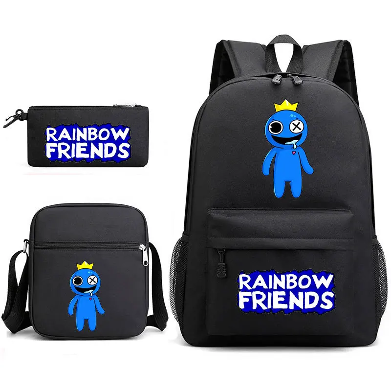 

Game Rainbow Friend Backpack Schoolbag Shoulder Bag Pencil Case set for Kids Students