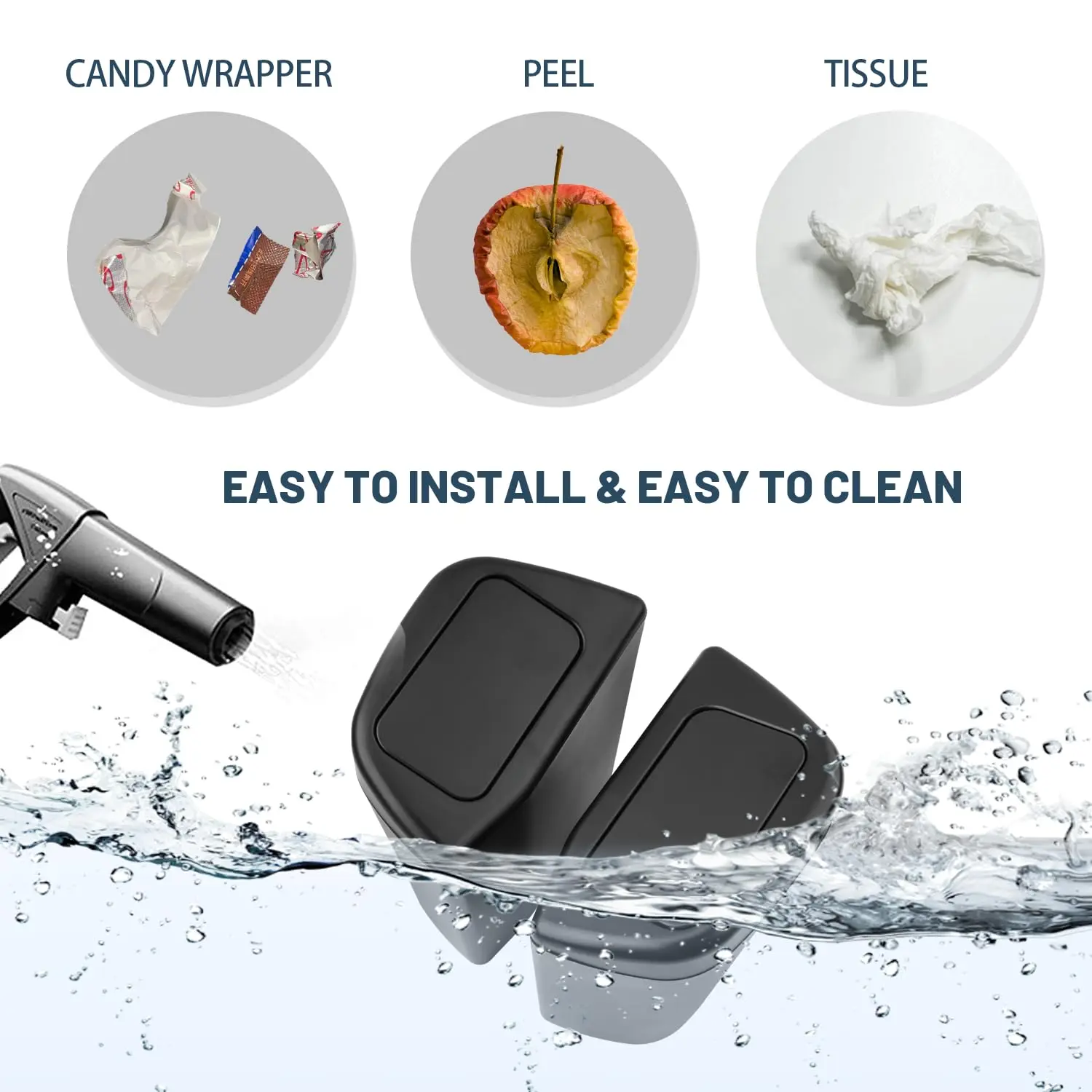 For Toyota RAV4- Car Side Door Trash Can with Lid, Plastic Garbage Can for Storage and Organize Accessories