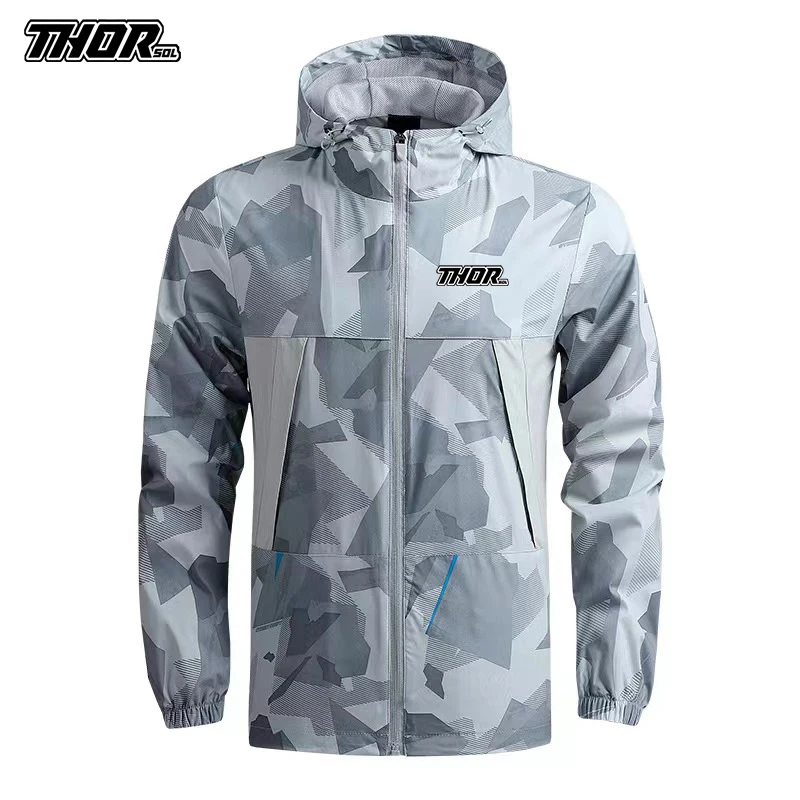 THORSOL Men's Motocross Bicycle Cycling Jacket Windbreaker Quick Dry Outdoor Racing Mountain Bike Rompevientos Ciclismo cycling jacket cycling clothes