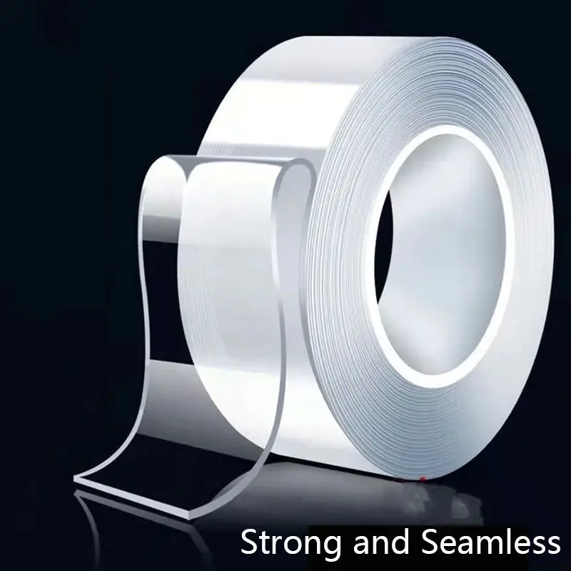5m Double Contact Nano Tape Powerful Extra Strong Sided Adhesive for Kitchen and Bathroom Waterproof and Cleanable Tool - Image 2