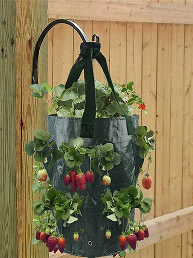 

Multi-Function Hanging Tomato Grow Bag Planter Strawberry Vegetable Flower Plant Grow Bags Garden Plant Pot