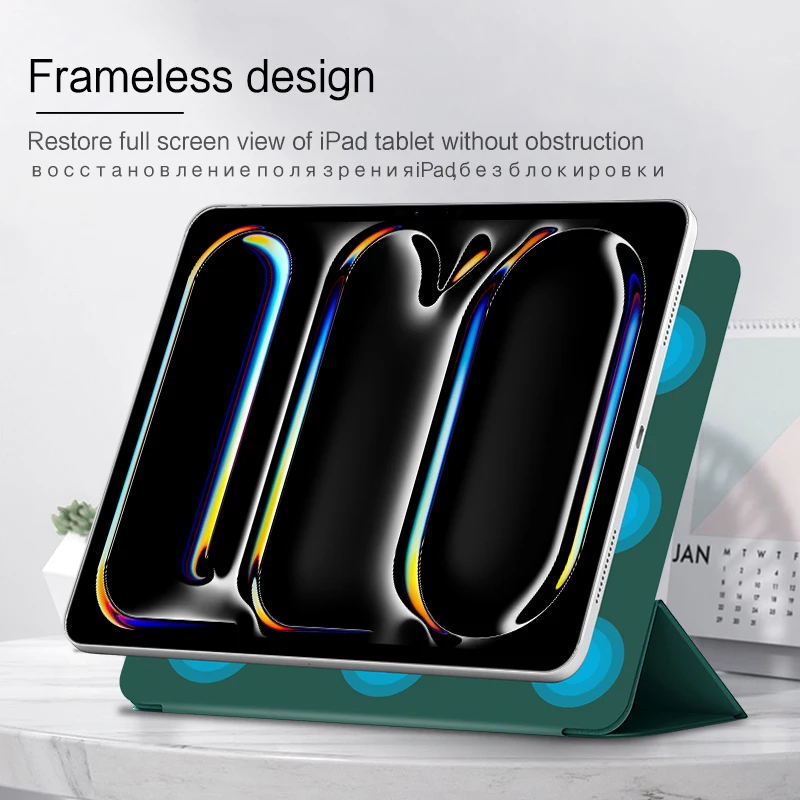 Magnetic Smart Folio Tablet Protective Cover