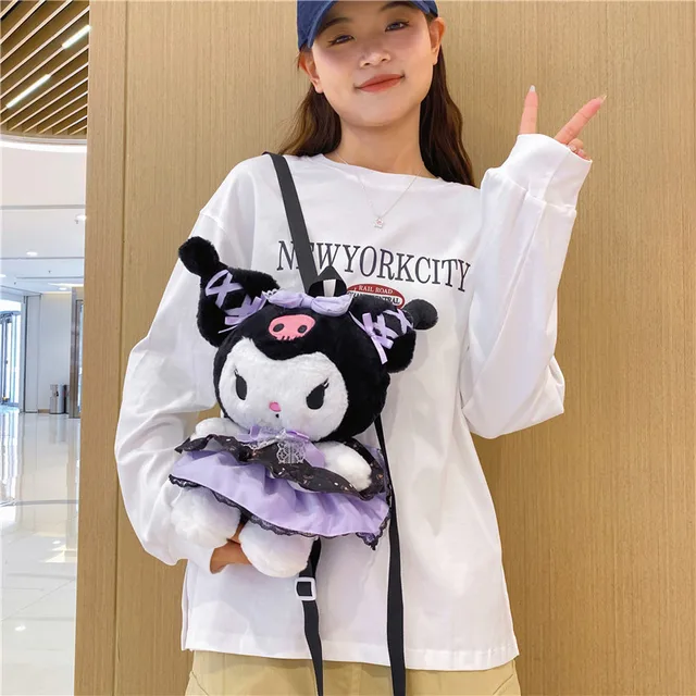 Kawaii Sanrio Plush Bag: Kuromi Backpack & My Melody Tote 2