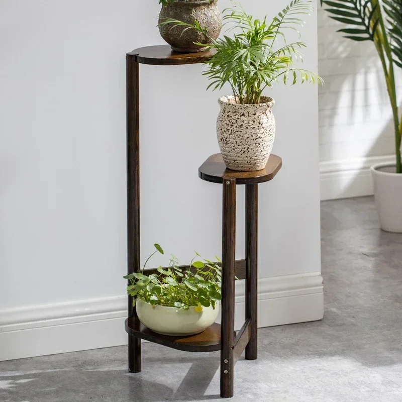 

Antique Bamboo Flower Stand Creative Ladder Design for Indoor Gardening Versatile Scene Plant Holder Stylish Decor Hot Sale
