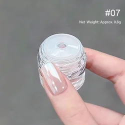 Aurora Pearl White Chrome Glitter Nail Art Pigment Powder (M A007)