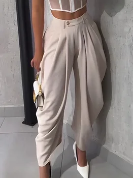 Women High Waist Jogger Loose Long Harlen Pants 2025 Fall Autumn OL Work Fashion Active Casual Street Trousers 1
