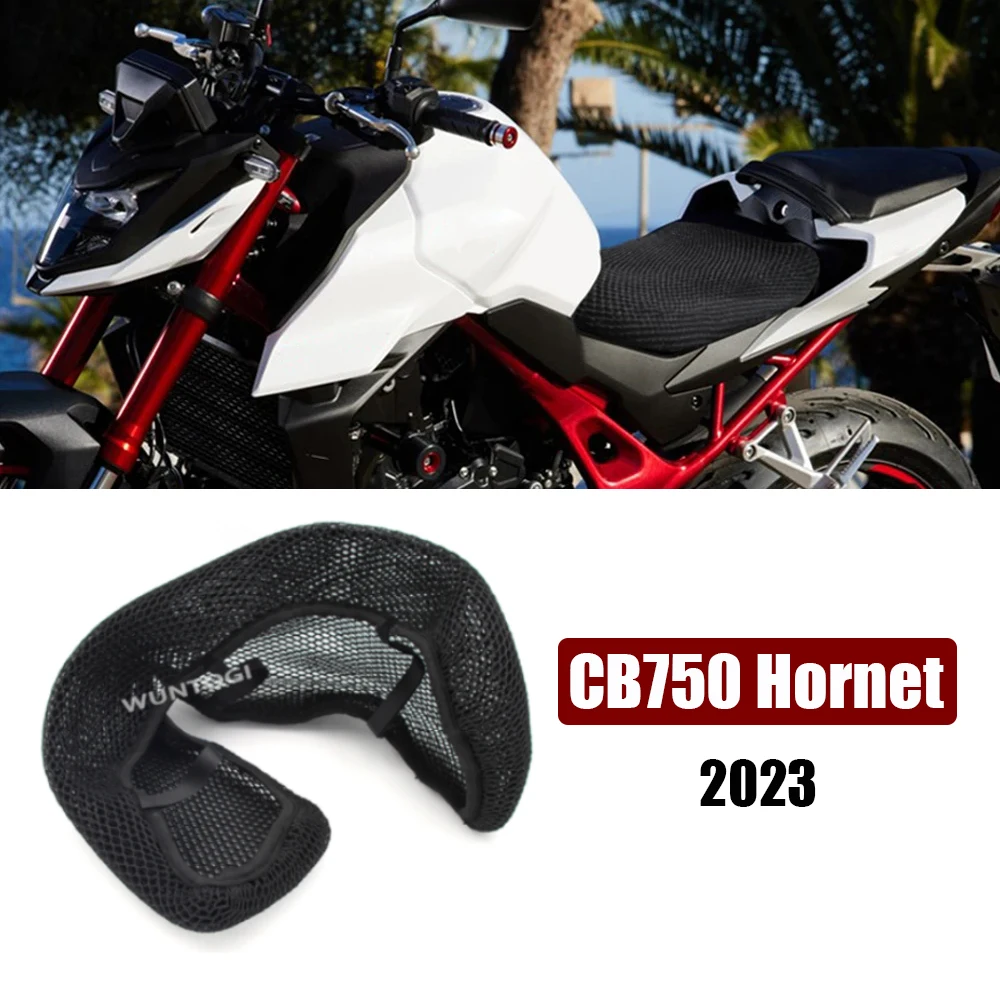 For HONDA CB750 HORNET Motorcycle Heat Insulated Seat Covers CB750 Hornet 3D Honeycomb Mesh Protect Cushions Nylon Fabric Saddle