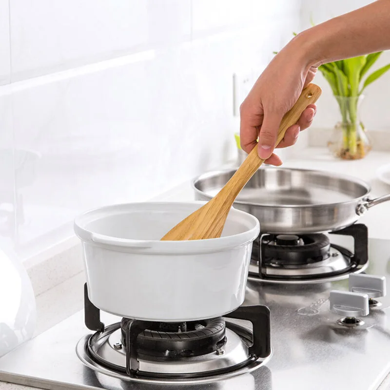 1~10PC Bamboo Spatula Kitchen Spatula Spoon Holder Cooking Utensil