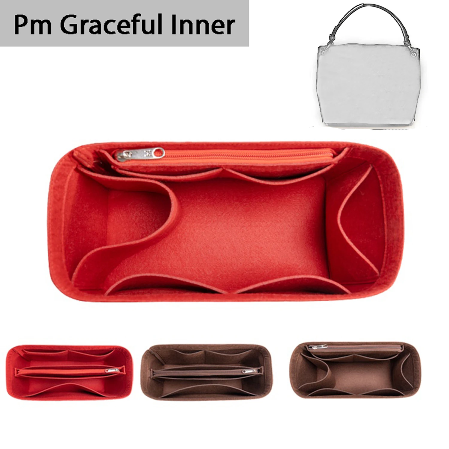 banbeln Onthego PM MM GM Bag Organiser Organizer Insert for Backpack Tote  Large Inner Bag In Bag YMX219 - AliExpress