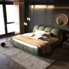 Luxury  Upholstered Platform Bed with Oversized Padded Backrest, Soft Frame Cloud Bed,Pinewooden Slats and Metal Leg 4