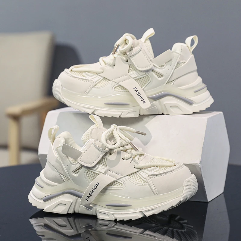 

Boys Girls Sneakers Lightweight Anti-Slip Breathable Mesh Comfort Unisex-Child Sports Running Walking Athletic Shoes for Kids