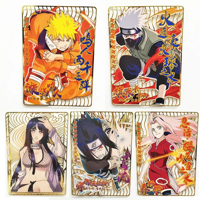 Naruto Metal Cards Uzumaki Naruto Hyuga Hinata Uchiha Sasuke