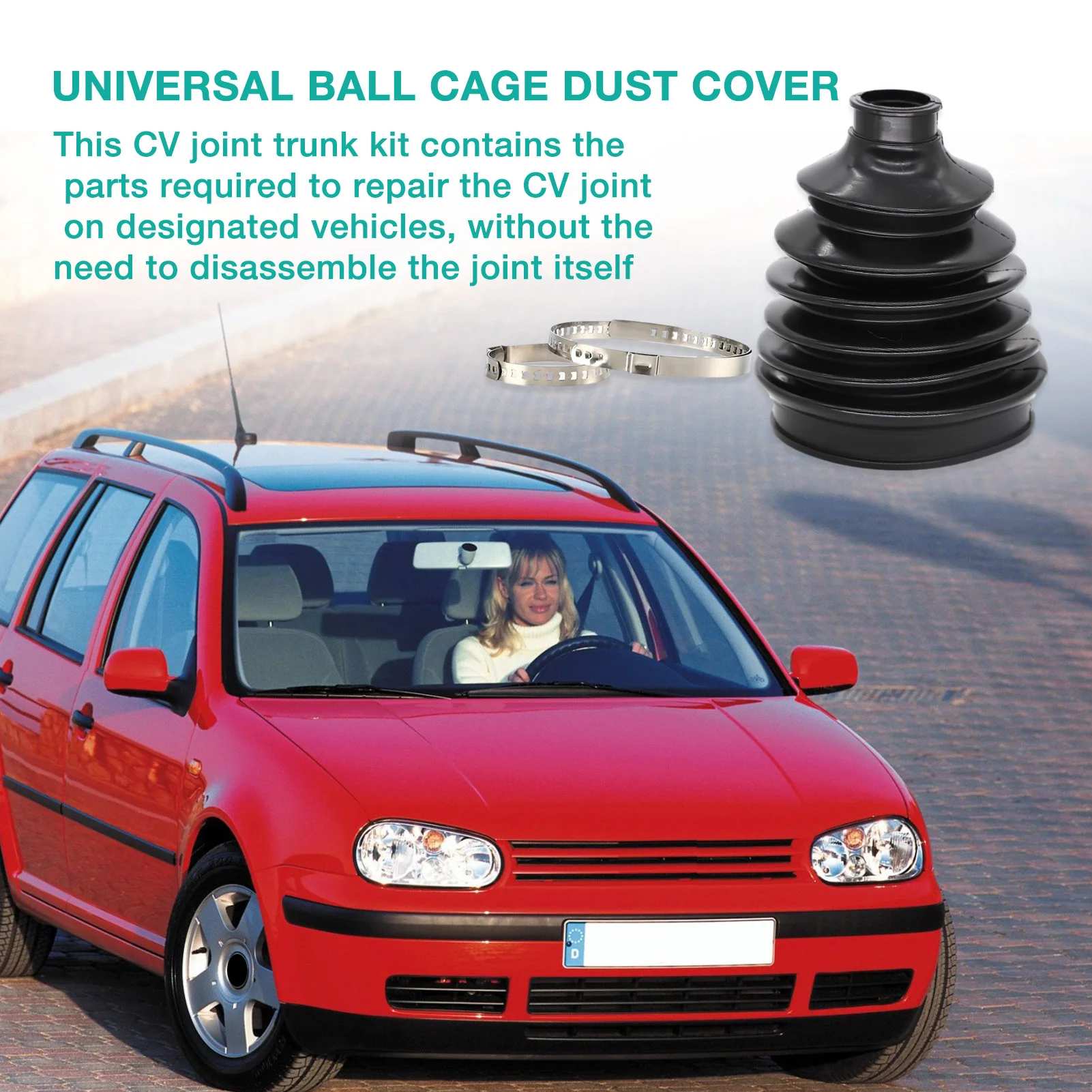CV Boots Universal CV Boot Kit CV Joint Clamps Band High Quality Rubber Boot Constant-velocity Dust Cover Automobiles Accessories