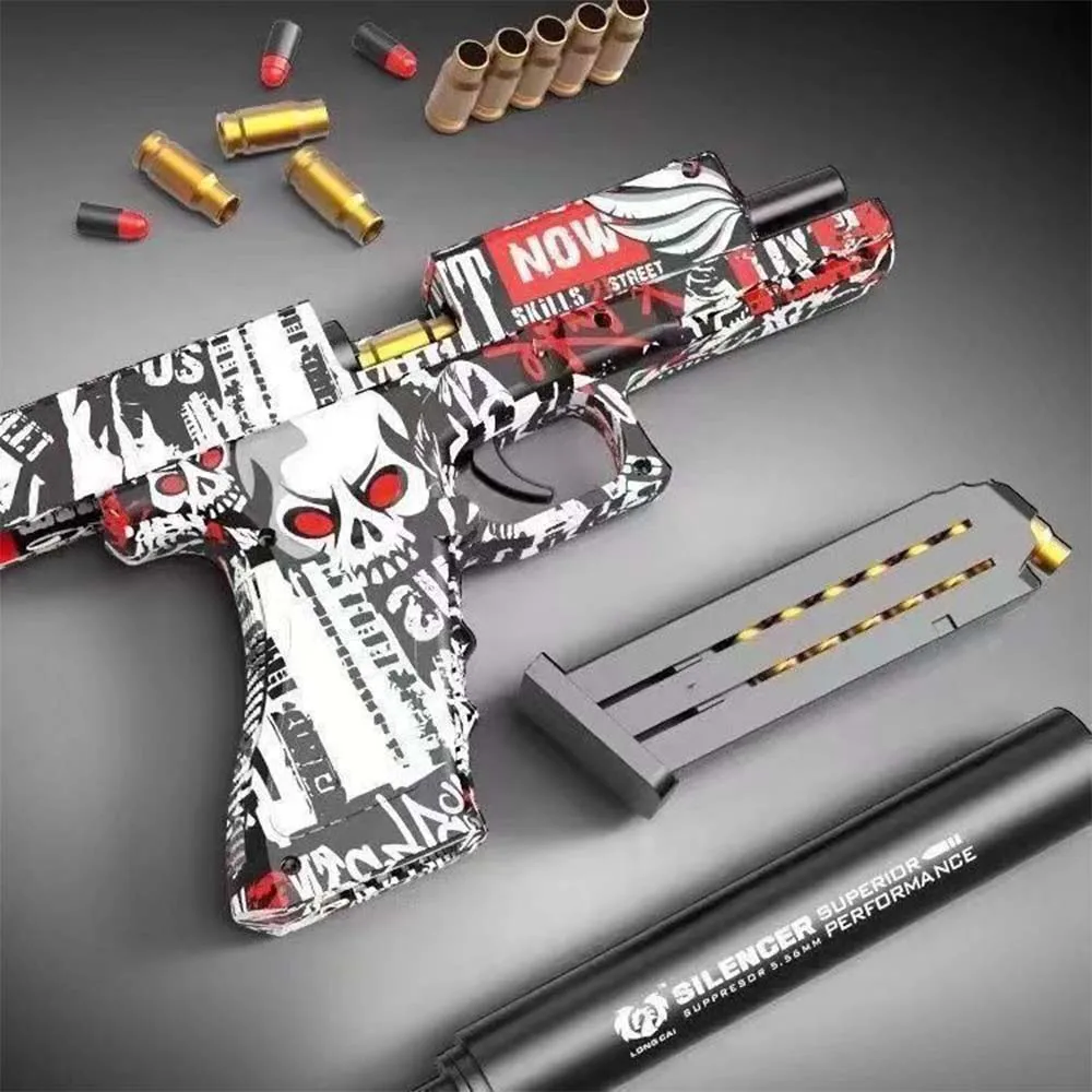 Shell Ejection Soft Bullet Toy Gun Pistol For Kids Boys Dropshippping Gift 5