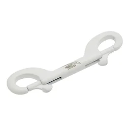 Stainless Steel Multicolor Double Ended Diving Hook with Buckle (White)