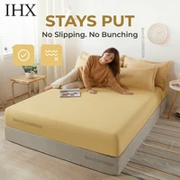 Drap-housse en coton IHX avec bande élastique, protège-matelas pour lit simple, double, king, queen, 140/150/160/180/200, taille personnalisée 2
