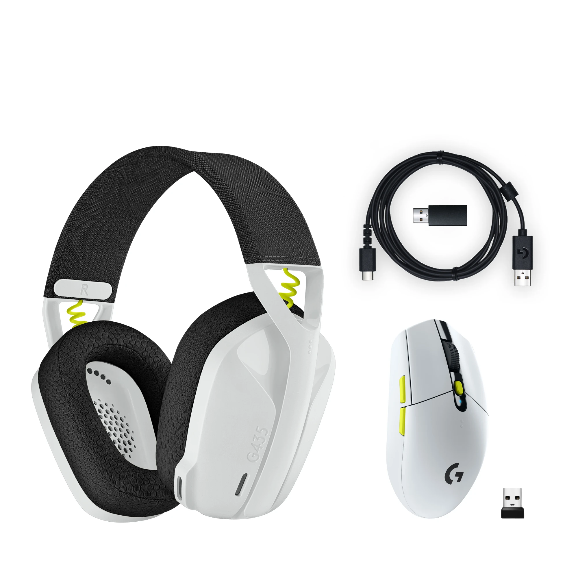 LOGITECH-G435/304ゲーミングマウスとヘッドセット,オリジナル