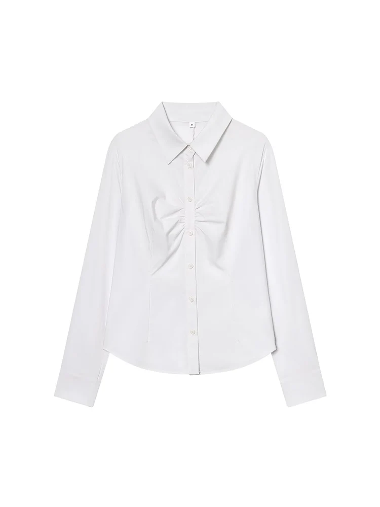 Women's Long Sleeve Striped Shirt Top Casual Turn Down Collar Button Up Blouse Ladies Office Fashionable Commuting Clothes